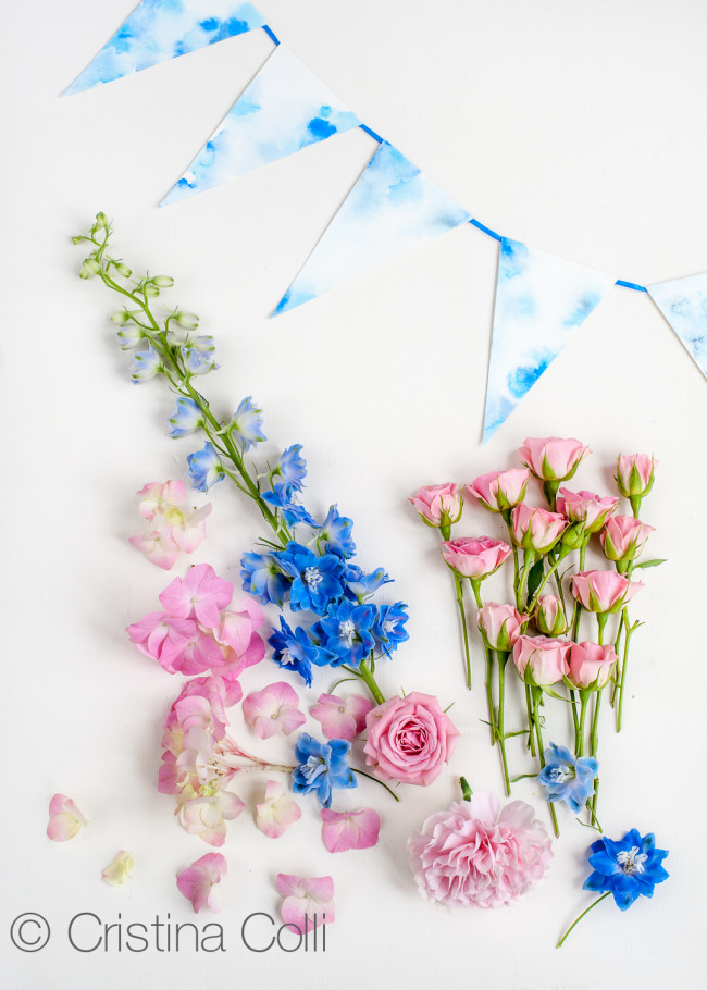 summer-still-life-with bunting-and flowers