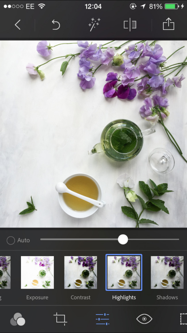 editing tips for iphone photographs highlights